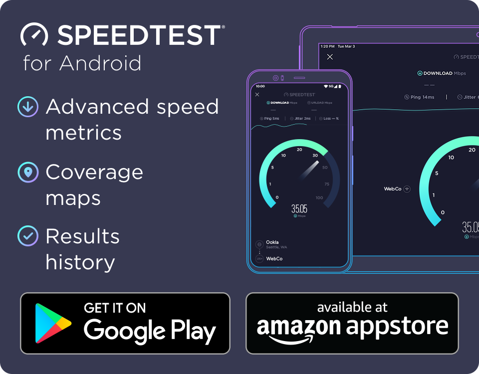 speed test mobile ookla online