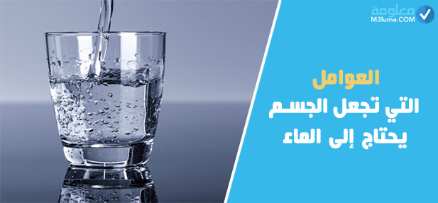  كم لتر ماء يحتاج الجسم حسب الوزن 