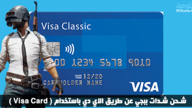 شحن شدات ببجي عن طريق الاي دي باستخدام ( Visa Card )
