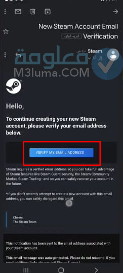 Steam account name